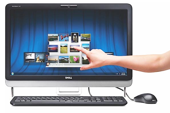 Десктоп-моноблок с 23-дюймовым экраном - Dell Inspiron One.