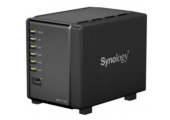 Компания Synology представляет сетевой накопитель DiskStation DS411slim.