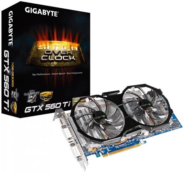 Gigabyte GeForce GTX 560 Ti SOC - новая версия ускорителя скоро в продаже.