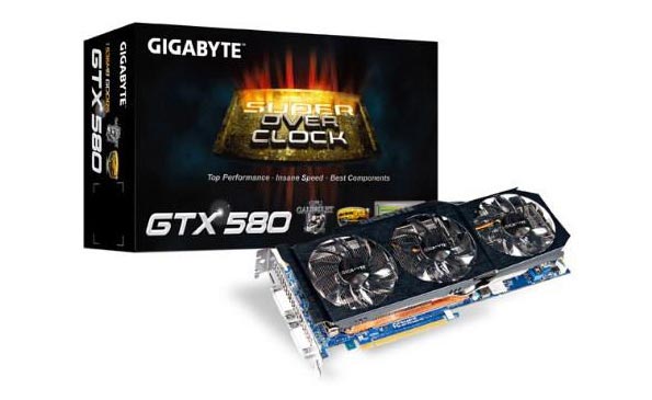 Gigabyte GeForce GTX 580 Super Overclock: мощная видеокарта с заводским разгоном.