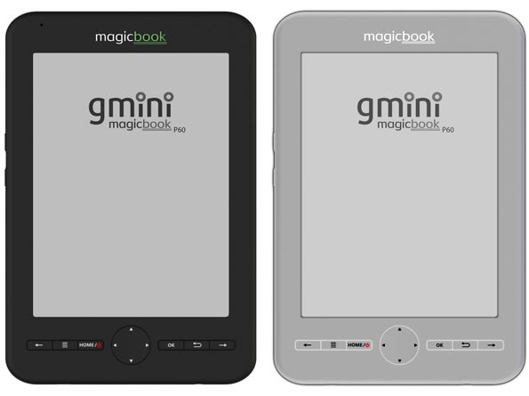 Gmini MagicBook P60: букридер с дисплеем E-Ink Pearl.