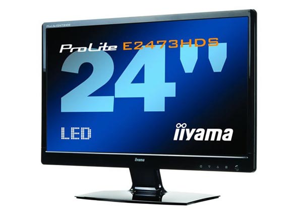 24-дюймовый монитор с Full HD-разрешением и TN-матрицей - Iiyama E2473HDS-B1.