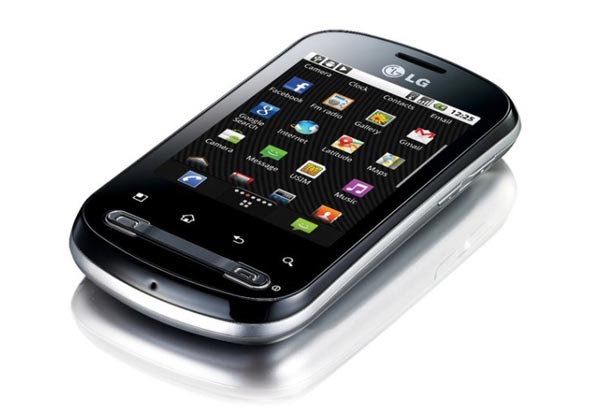 Смартфон на платформе Android 2.2 - LG Optimus Me P350.