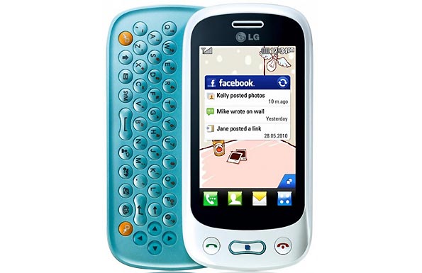 Молодёжный телефон с QWERTY-клавиатурой LG Town GT350.