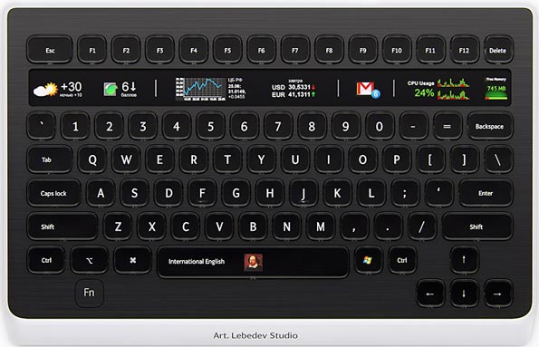 Optimus Mini Six: клавиатура-пульт с шестью кнопками.