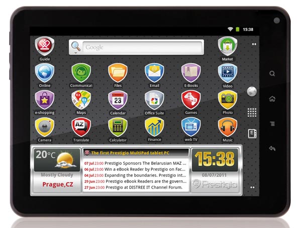 Prestigio MultiPad PMP5080B: планшет с 8-дюймовым дисплеем.