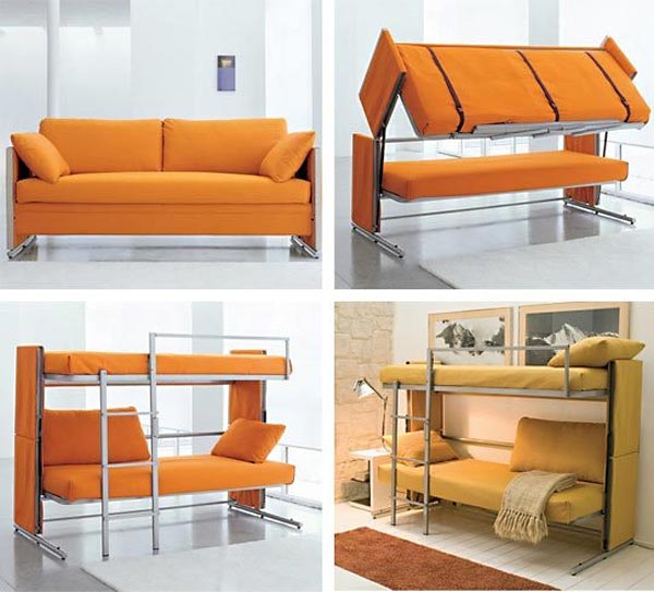 Компания Resource Furniture представляет оригинальные идеи по оформлению интерьеров малогабаритных помещений при помощи стильной мебели-трансформер.