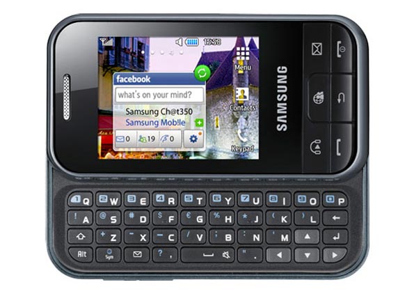 Тачфон начального уровня с QWERTY-клавиатурой - Samsung Ch@t 350.