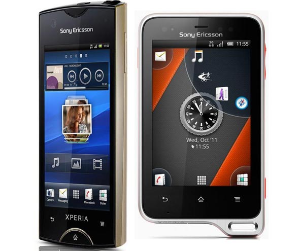 Sony Ericsson Xperia ray и Xperia active: смартфоны на платформе Android 2.3.