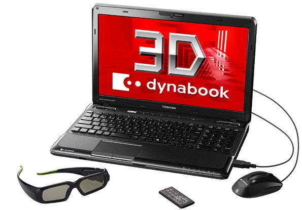 15,6-дюймовый ноутбук с поддержкой 3D-контента - Toshiba DynaBook T550.