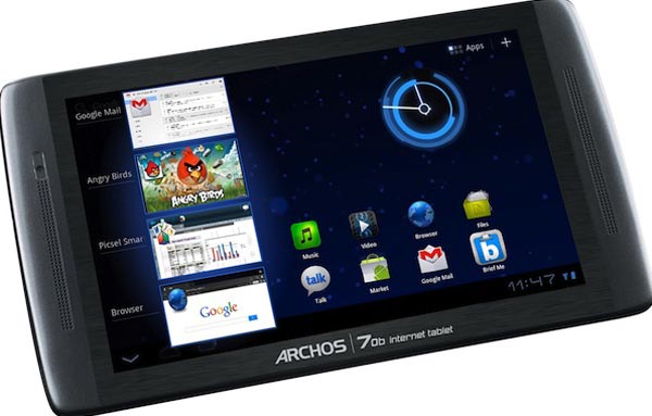 Archos 70b: 200-долларовый планшет с 7-дюймовым экраном.