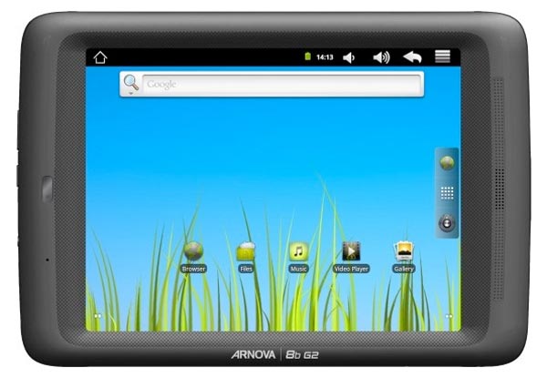 Archos Arnova 8b G2: планшет с 8-дюймовым дисплеем.