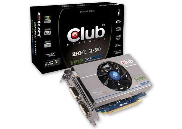 Club 3D GeForce GTX 560 Green Edition - «зелёная» версия видеоадаптера от Club 3D.