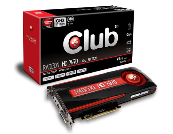Club 3D Radeon HD 7970 GHz Edition: мощная видеокарта для игровых десктопов.