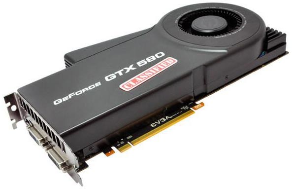 EVGA GeForce GTX 580 Classified - новая мощная видеокарта от EVGA.