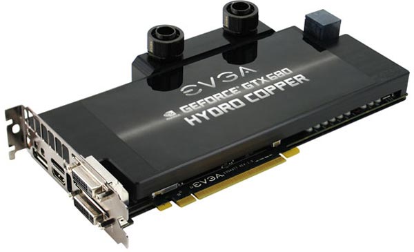 EVGA GeForce GTX 680 Hydro Copper - EVGA оснащает видеокарту водоблоком.