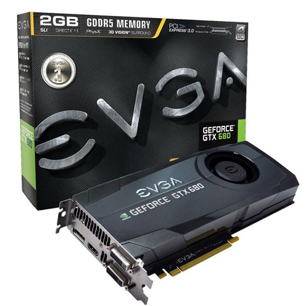 EVGA GeForce GTX 680 Superclocked: видеоадаптер с заводским разгоном.