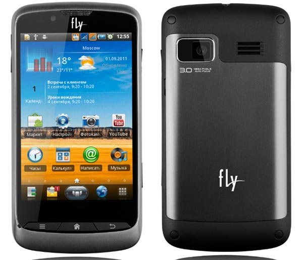 Fly Blackbird: смартфон с поддержкой двух сим-карт.
