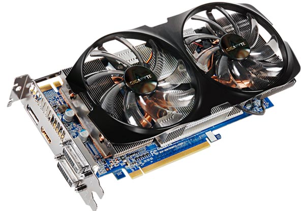 Gigabyte GeForce GTX 670 - Gigabyte оснастила видеокарту системой охлаждения WindForce 2X.