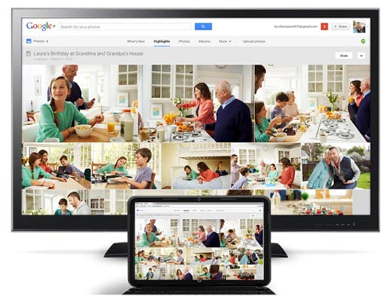 Google Chromecast: веб-контент на экране телевизора.