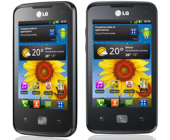 LG Optimus Hub: смартфон начального уровня на платформе Android 2.3.