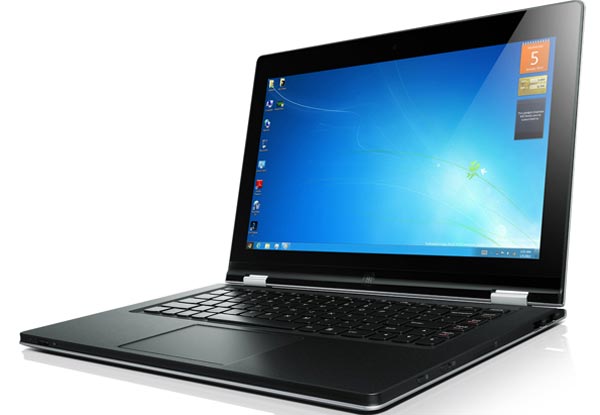 Lenovo IdeaPad Yoga -  Lenovo демонстрирует новый ноутбук оригинальной конструкции.