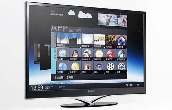 Lenovo K91 Smart TV - первый в мире телевизор под управлением Android Ice Cream Sandwich представлен на выставке CES 2012.