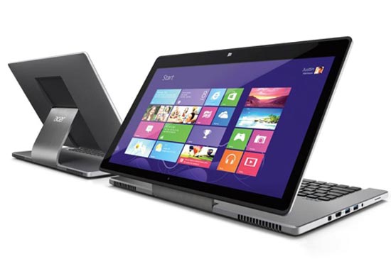 Acer Aspire R7: ноутбук-трансформер с сенсорным экраном.
