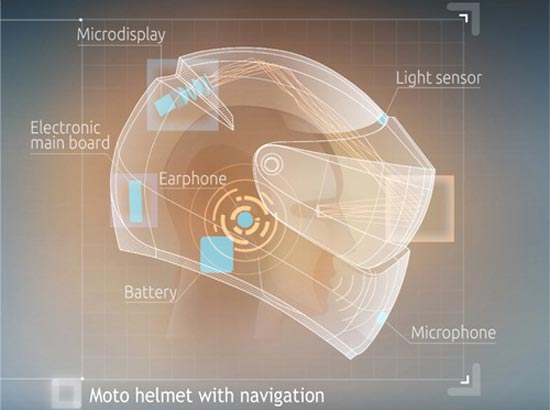 LiveMap: «умный» мотоциклетный шлем с навигацией.