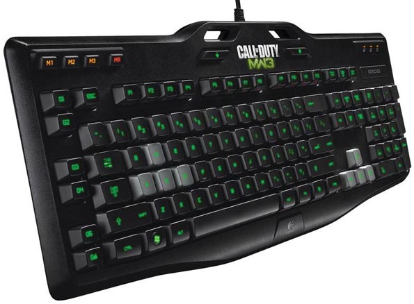 Logitech выпускает клавиатуру и мышь для шутера Call of Duty: Modern Warfare 3.