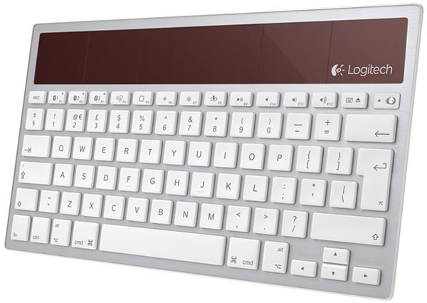 Logitech Wireless Solar Keyboard K760: клавиатура на солнечной батарее.