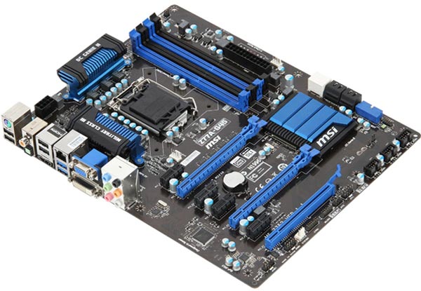MSI Z77A-G45 - системная плата с портом Thunderbolt. MSI Z77A-G45 - системная плата с портом Thunderbolt.