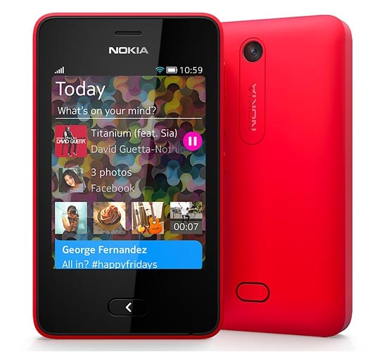 Nokia Asha 501: телефон с 3-дюймовым тачскрином.