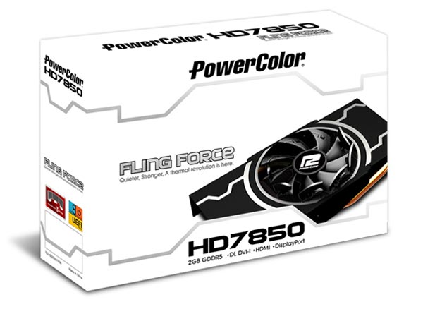 PowerColor HD7850 Fling Force: видеокарта с оригинальной системой охлаждения.