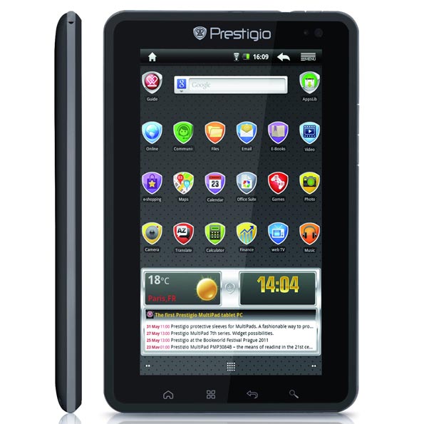 Prestigio MultiPad 7074B: планшет с поддержкой 3G.