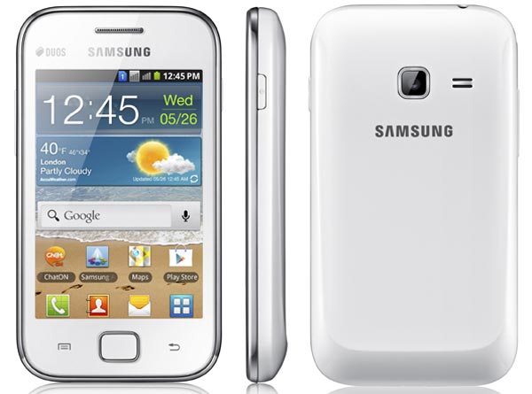 Samsung Galaxy Ace Duos: смартфон с поддержкой двух сим-карт.