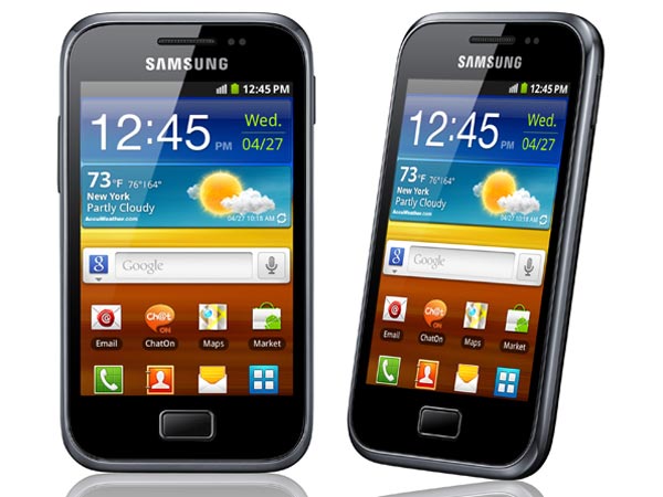 Samsung Galaxy Ace Plus: смартфон с 3,65-дюймовым дисплеем.