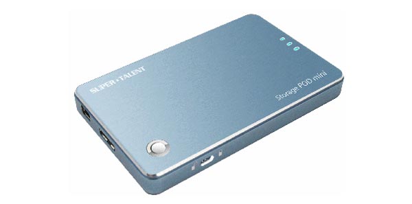 Super Talent Storage POD Mini: внешний SSD-диск с интерфейсом USB 3.0.