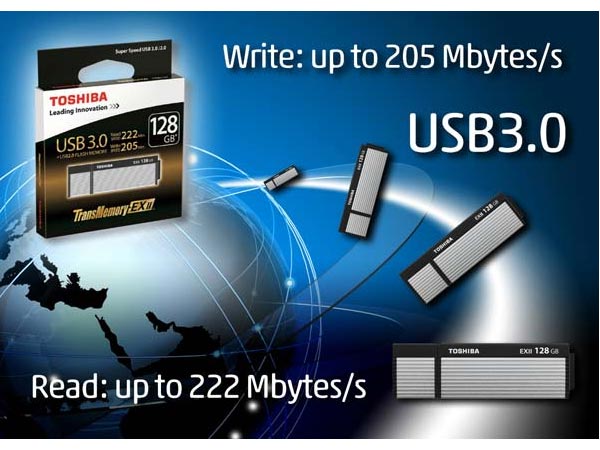 TransMemory-EX II - семейство сверхскоростных USB 3.0 флешек от Toshiba