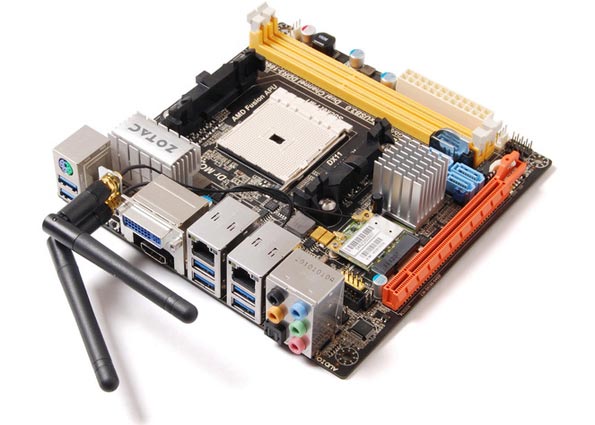 Zotac A75-ITX WiFi: системная плата для гибридных процессоров AMD.