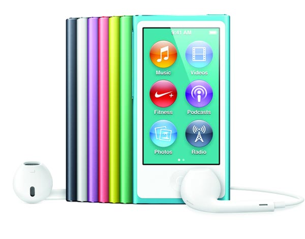 iPod nano - новый плеер получил 2,5-дюймовый мультитач-дисплей.