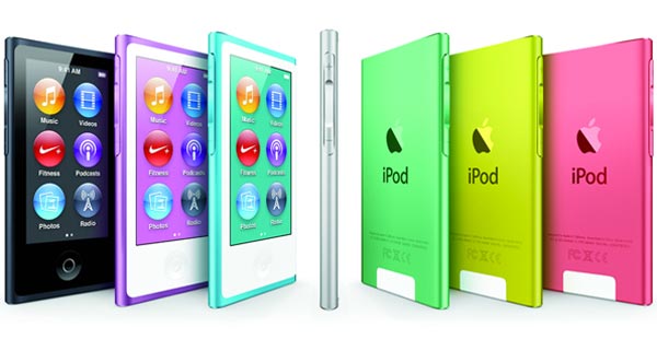 iPod nano - новый плеер получил 2,5-дюймовый мультитач-дисплей.