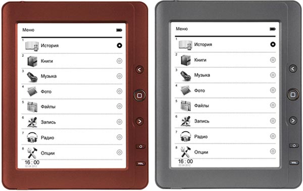 teXet TB-126: букридер с 6-дюймовым дисплеем E Ink. teXet TB-126: букридер с 6-дюймовым дисплеем E Ink.