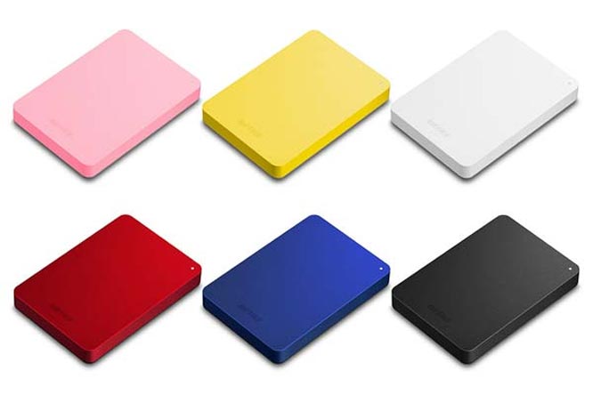 HD-PNFU3 - линейка цветастых портативных USB 3.0 винчестеров от Buffalo