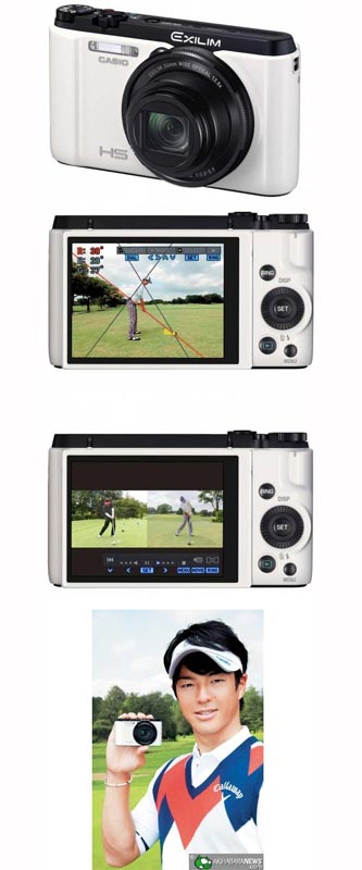 EXILIM EX-FC400S - фотокамера для игроков в гольф от Casio