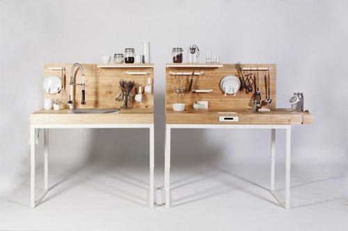Необычный кухонный стол от дизайнера Dirk Biotto 