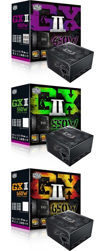 GX II - блоки питания для геймерских ПК от Cooler Master