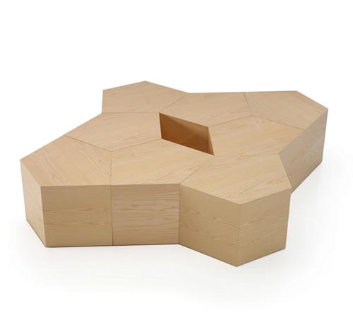 Стол-пазл «Pent Table» от дизайнеров студии «DSIGNIO» 