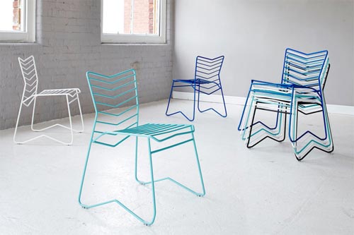 Металлический стул-каркас от дизайнера Daniel Lau 