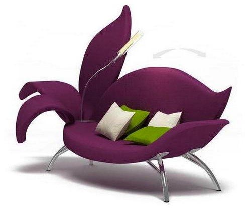Цветочный диван-трансформер от московского дизайнера 